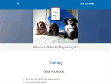 Tablet Screenshot of detailsdogs.com